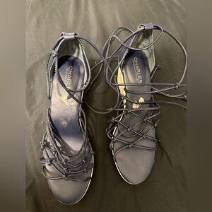 Charles David navy blue heels size 7.5